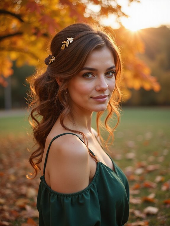 chic side swept updo