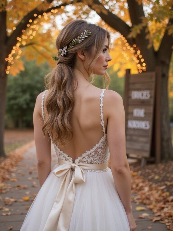 chic sleek low ponytail