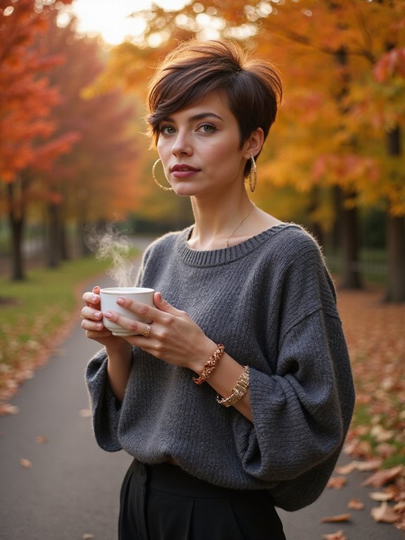 chic textured pixie haircut