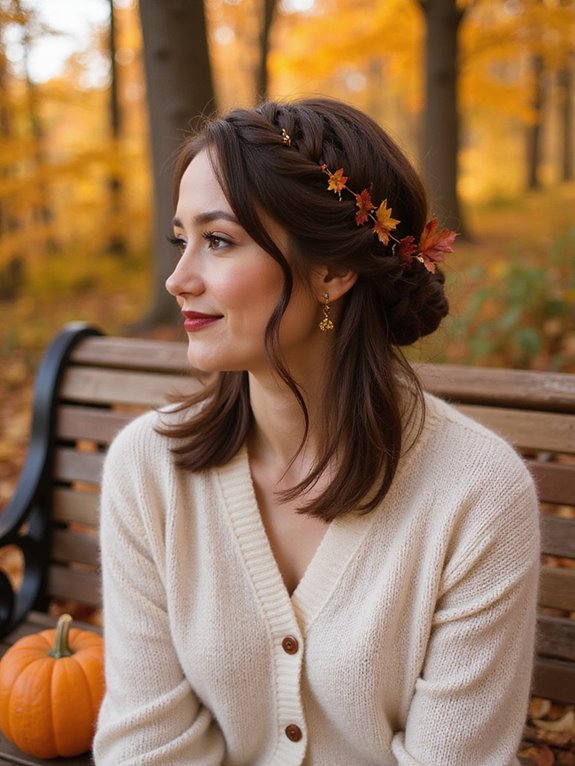 stylish twisted low ponytail