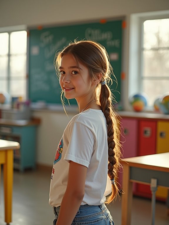 chic twisted low ponytail