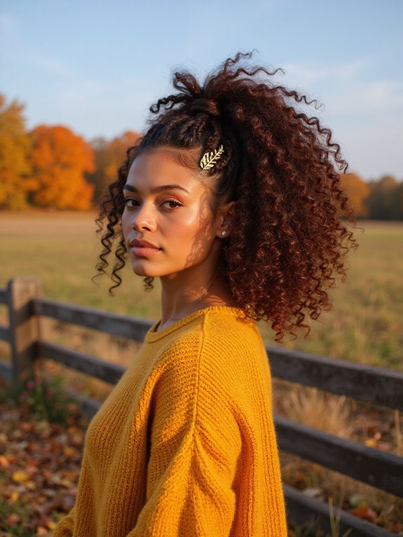 elegant twisted ponytail hairstyle