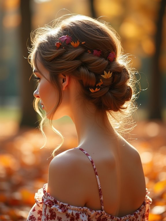 chic twisted updo hairstyle