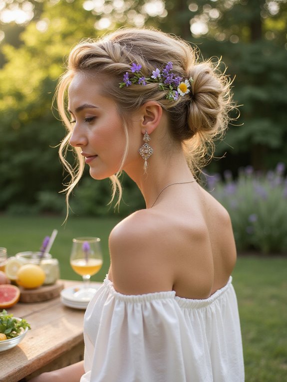 chic updo hairstyle options