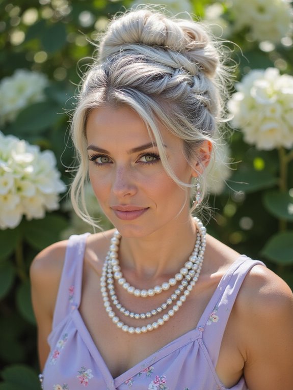 stylish updos for elegance