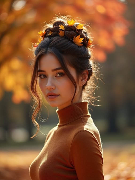 chic updos for fall