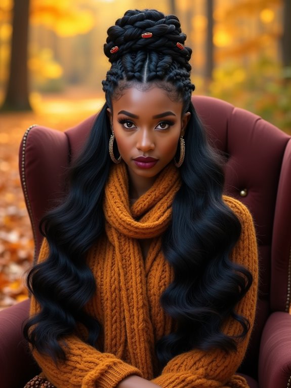 chic versatile half up hairstyle