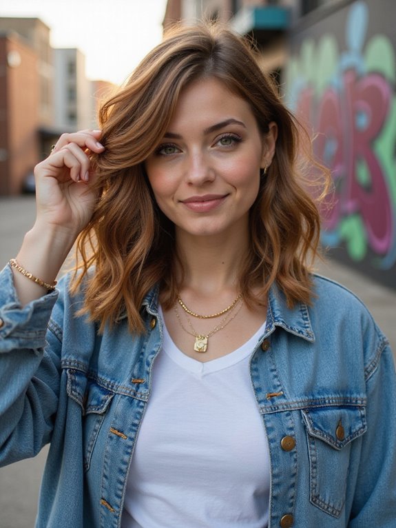 chic wavy lob tips