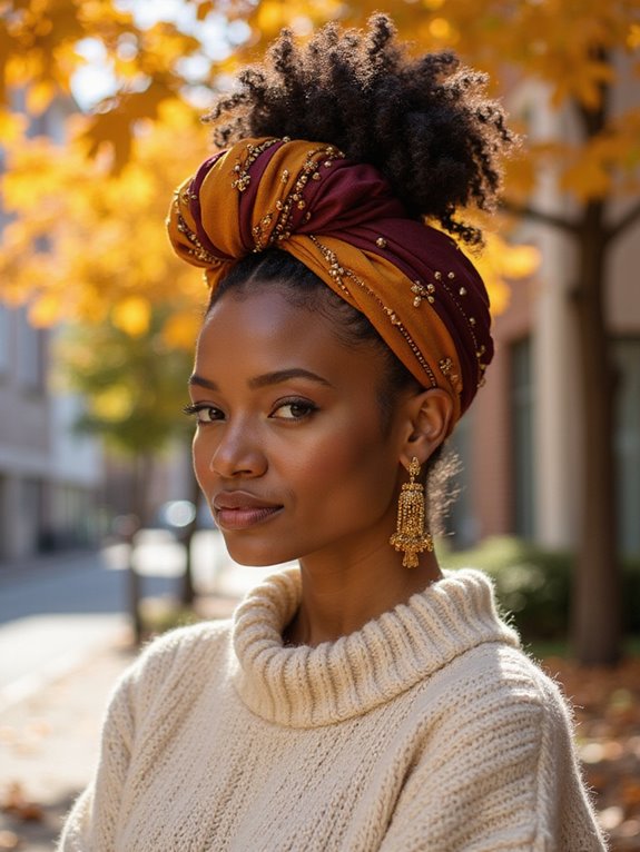 chic wrapped bun hairstyle