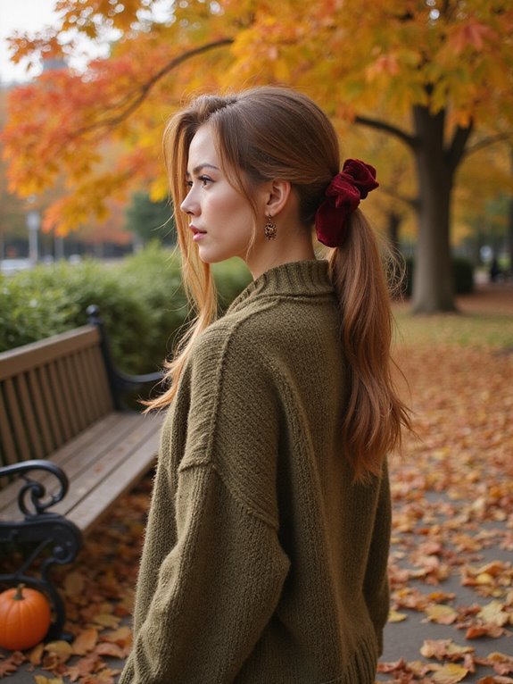 chic wrapped ponytail technique