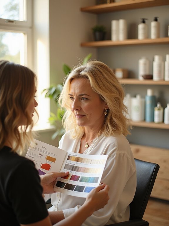 select flattering blonde tones