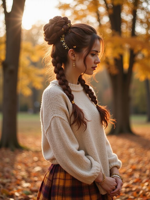 chunky braided bun tutorial