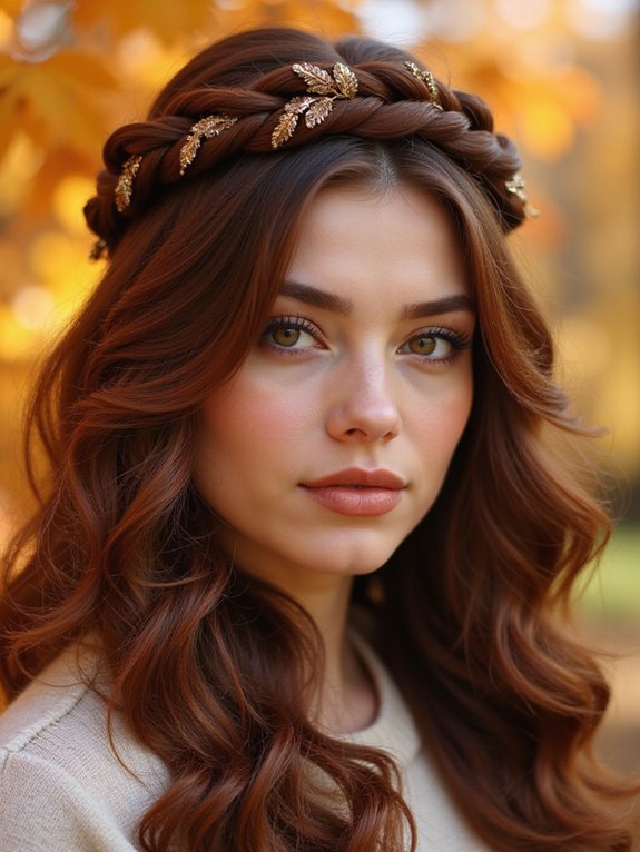 chunky braided crown hairstyle