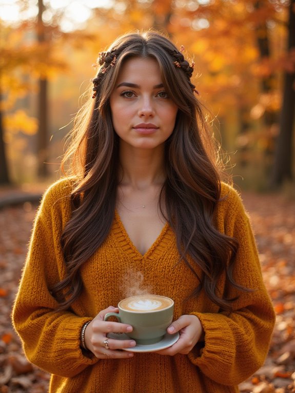 cinnamon balayage for autumn