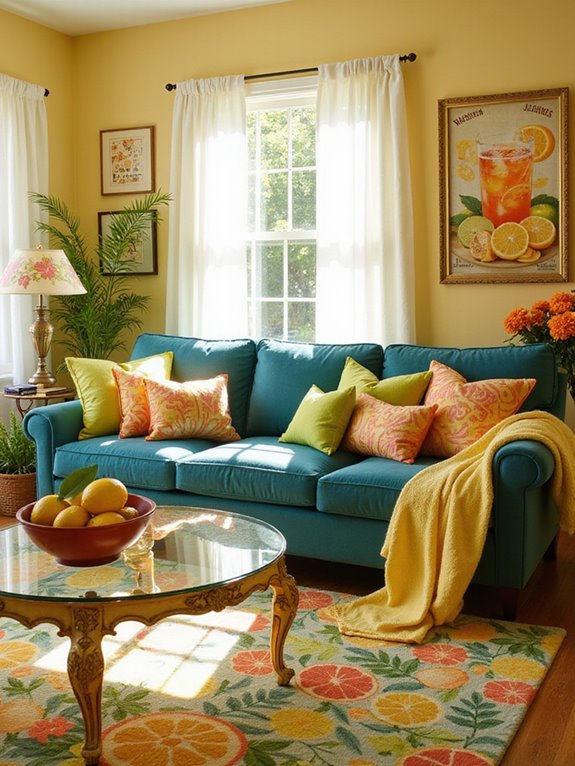 citrus colors brighten homes