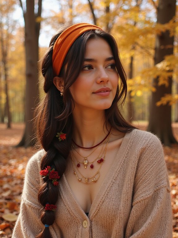 classic braid with hairband