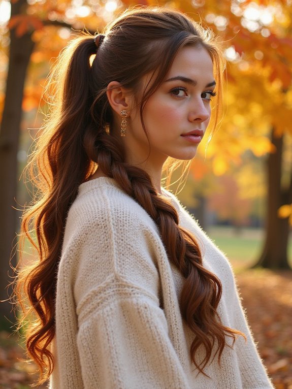 classic braided ponytail elegance