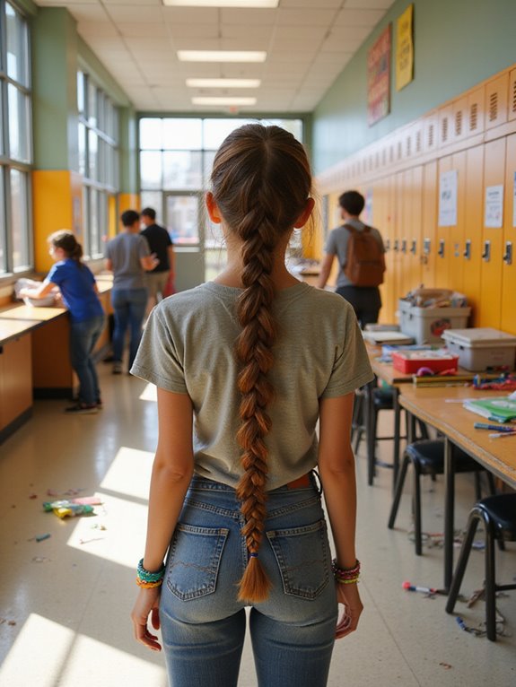 classic french braid style