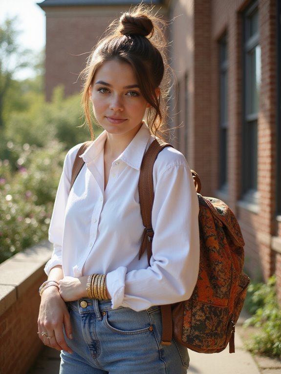 classic top knot hairstyle