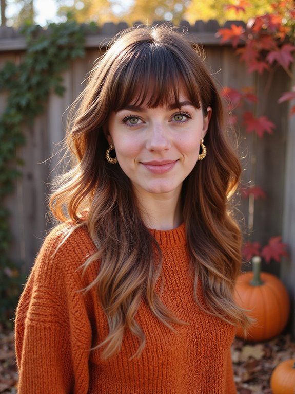colorful bold bangs highlights