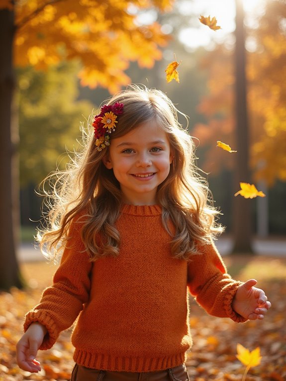 colorful clips loose waves