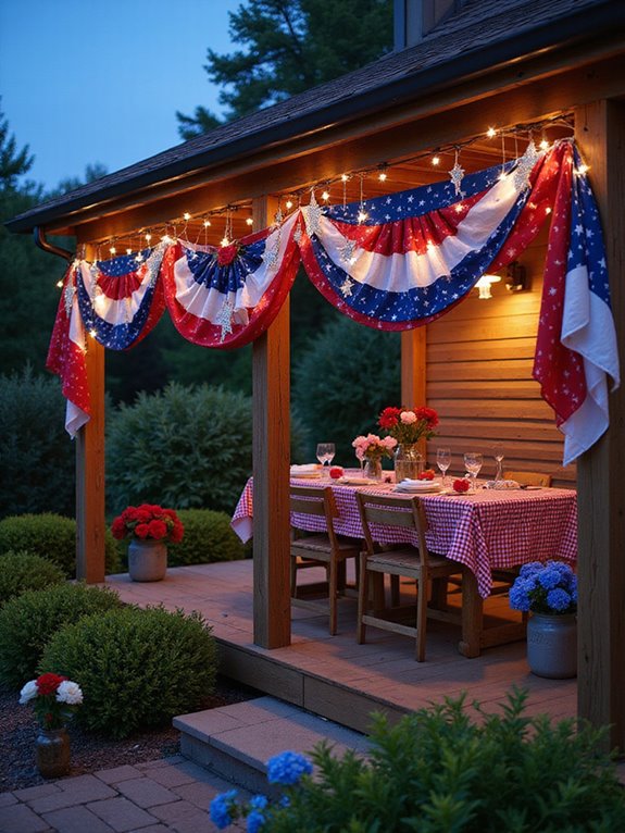colorful festive banners garlands