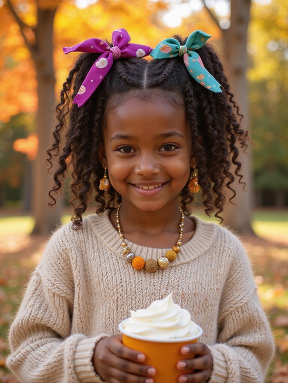 colorful hair accessories enhance style
