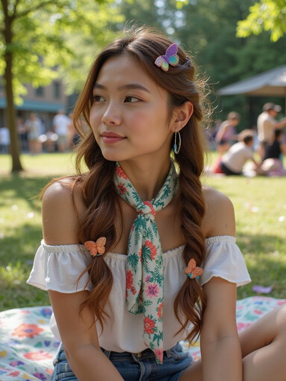 colorful hair accessory trends