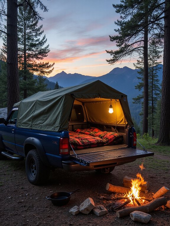 comfortable outdoor camping experience