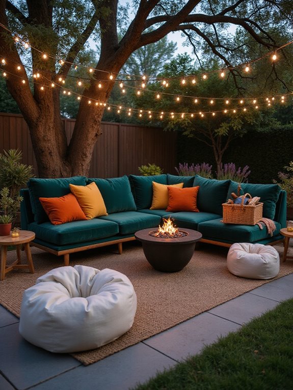 comfortable outdoor seating arrangement