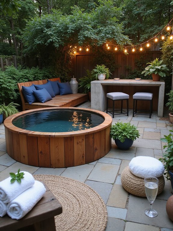 compact luxury relaxation pool