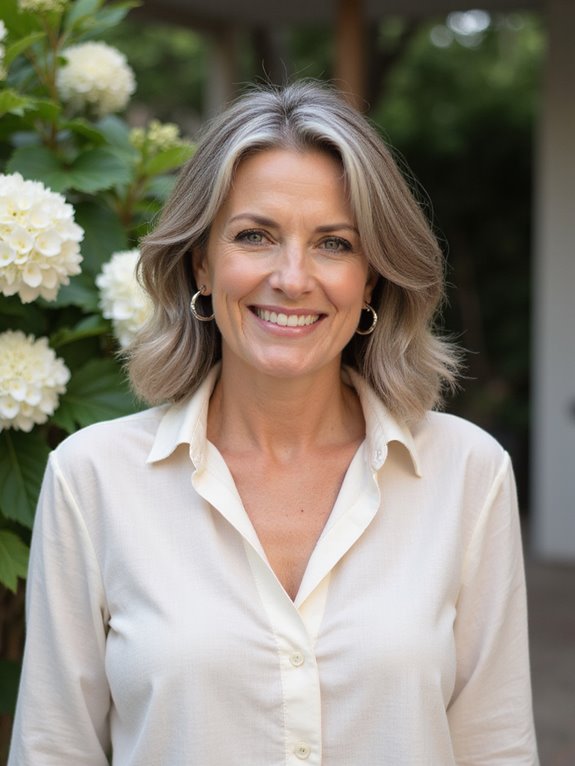 cool ash brown elegance