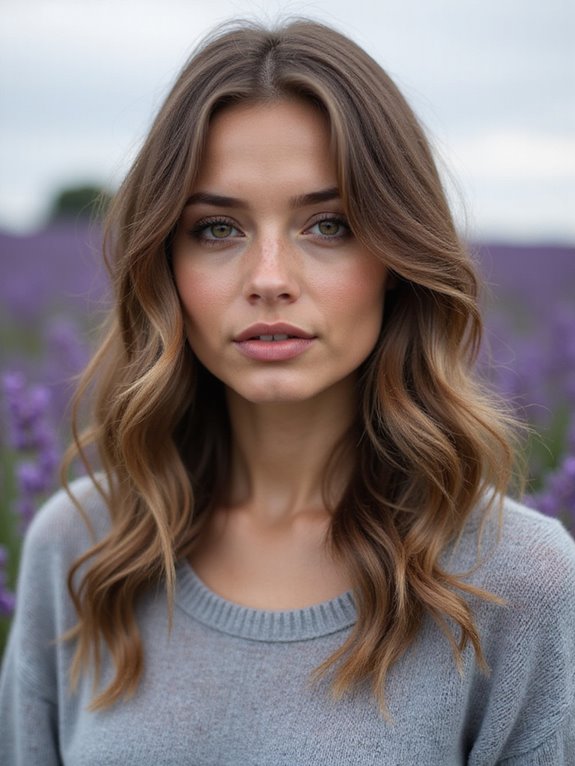 cool ash brown highlights