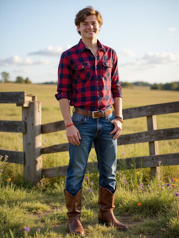 cowboy boots and relaxed denim