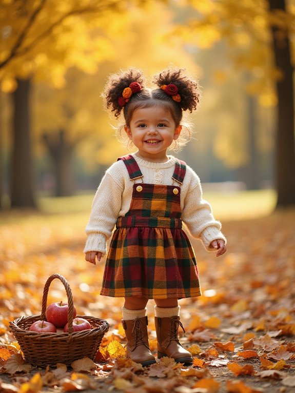 cozy autumn knotted buns