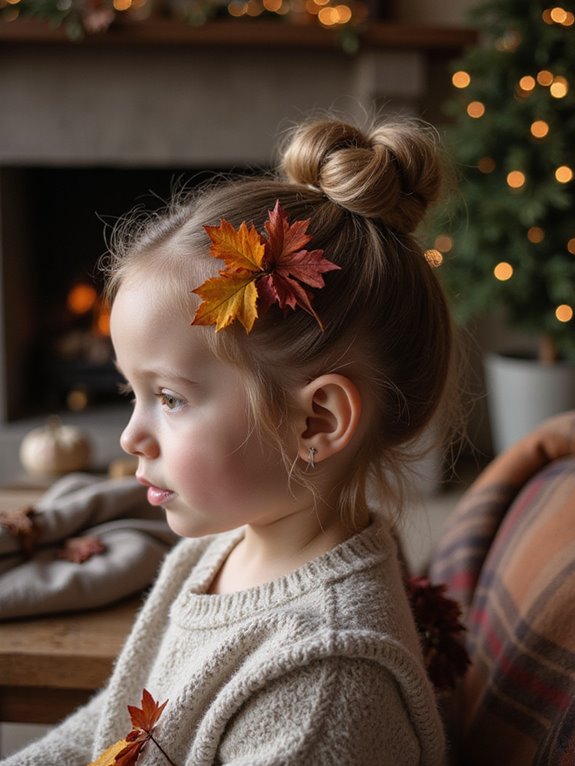 cozy autumn knotted updo