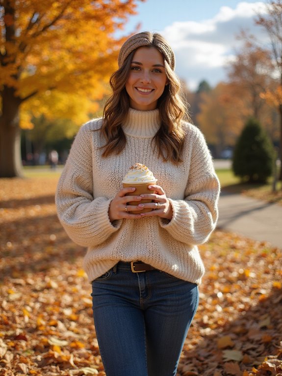 cozy autumn sweater outfit
