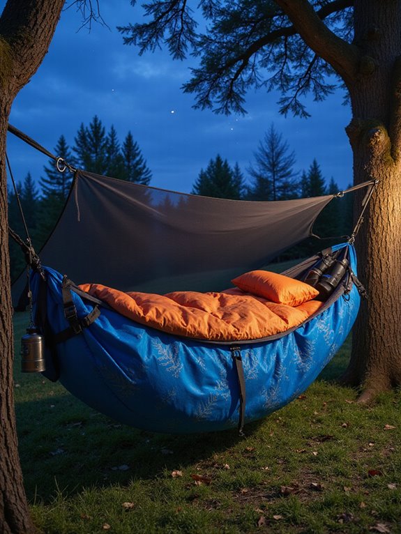 cozy elevated camping solution