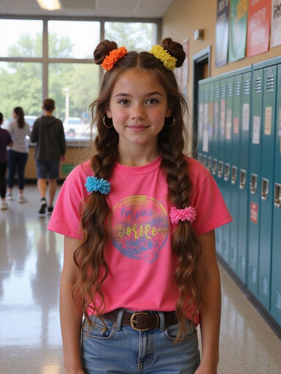 create stylish bubble braids