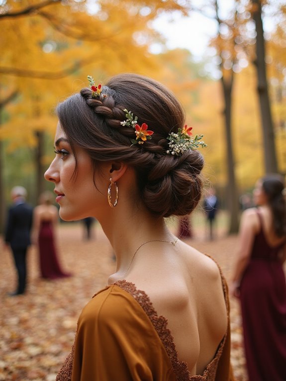 creative braided bun updo