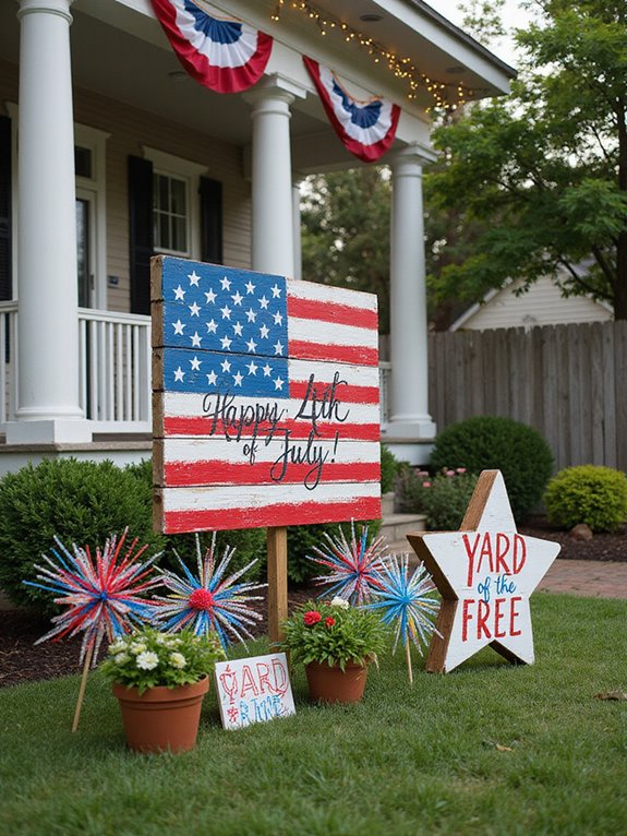 creative fourth of july signs