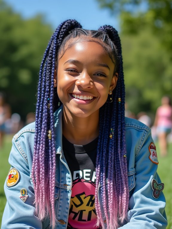 creative knotless cornrow styles