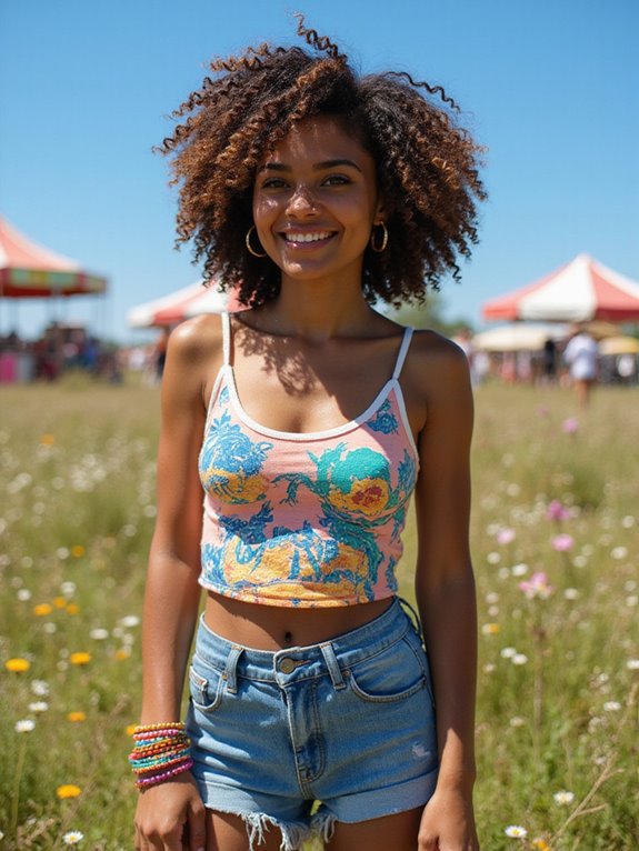 cropped curls for summer