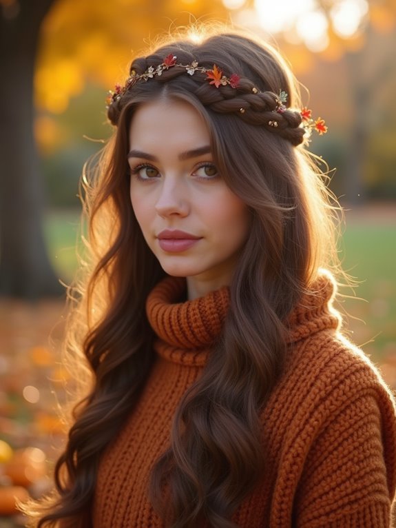 crown braid for romance