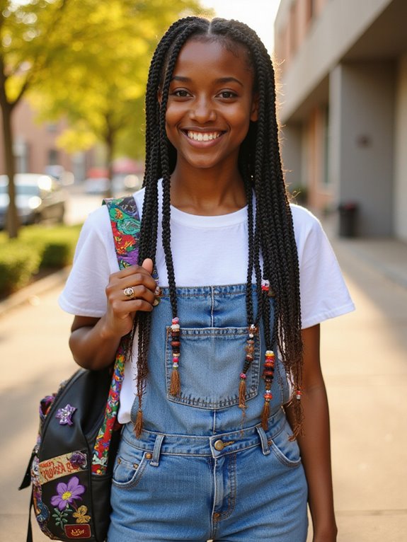 cultural hairstyle with braids