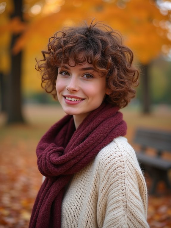 curly shag for effortless style