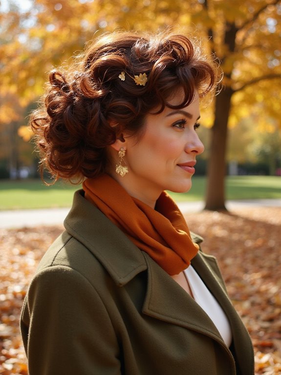curly updo with elegance