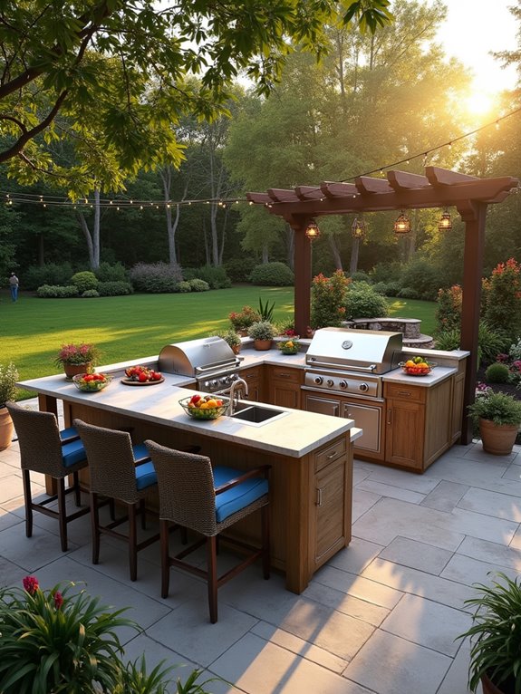 customizable outdoor grill islands