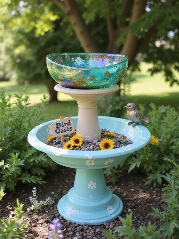 customize your bird bath