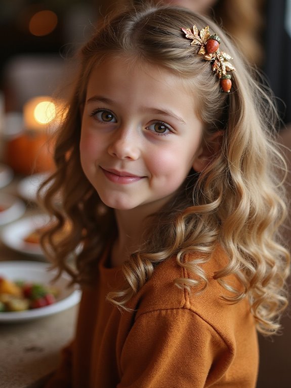 cute side swept curls hairstyle